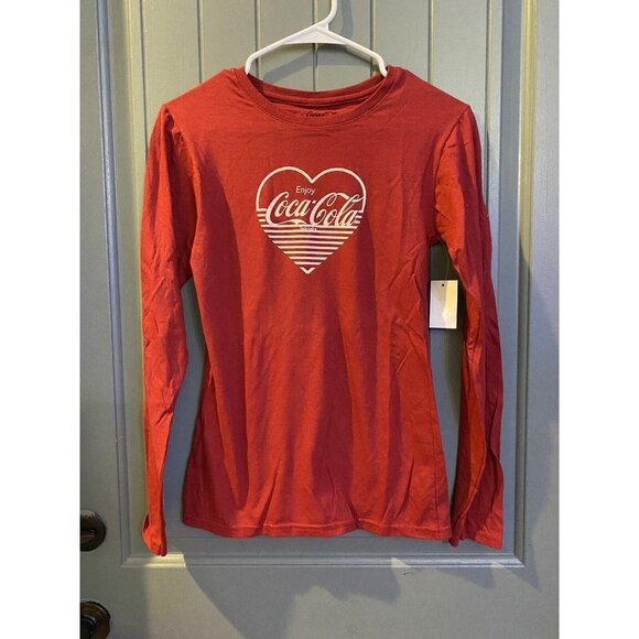 Freeze Juniors Coca-Cola-Graphic Cotton T-Shirt, X-Small, Independence Red - Picture 1 of 5